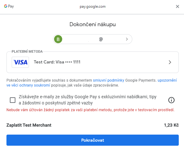 figure: GooglePay UI